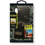 LP-IPSRHVSGR iPhone XS/iPhone X  耐衝撃ハイブリッドカモフラージュ柄ケース「SOLDIER」 グリーン LEPLUS