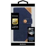 LP-IPSRFDMH iPhone XS/iPhone X  デニムブックケース「WINDE」 インディゴB スタンド機能 ストラップホール付 LEPLUS