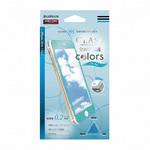 LP-I7PFGFCBL iPhone7 Plus ガラスフィルム 「GLASS PREMIUM FILM」 全画面保護 Colors スカイブルー 0.2mm LEPLUS