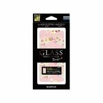 LP-SH02JFGD01 AQUOS EVER SH-02J/AQUOS U SHV37 ガラスフィルム 「GLASS PREMIUM FILM」 全画面保護 Design +(プラス) Flower ピンク LEPLUS