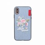 I8EMB-LB072 iPhone XS/iPhone X シェルケース/ハンドメイド刺繍/Wildling Collection/Carnation Skinarma