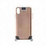 LP-IPSRUHVCMPK iPhone XS/iPhone X 【+U】Noah/キャリーケース風ハイブリットケース/ピンクゴールド LEPLUS