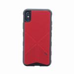 IP8HYB-TRIGRED iPhone XS/iPhone X シェル型ケース/タフPU/Transforma Rigor/Coral(Red) スタンド機能 uniq(ユニーク)