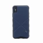 IP8HYB-TRIGBLU iPhone XS/iPhone X シェル型ケース/タフPU/Transforma Rigor/Electric(Blue) スタンド機能 uniq(ユニーク)