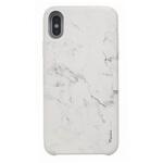 IP8HYB-MARWHT iPhone XS/iPhone X シェル型ケース/PUシェル/Marbre/ Blanc(White)  薄型 uniq(ユニーク)