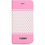 LP-I6SDLDTPK iPhone 6 iPhone 6s [DOT] デザインPUレザーカバー ピンク スタンド機能 LEPLUS