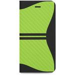 LP-I6SDLRSGR iPhone 6 iPhone 6s [RUSH] デザインPUレザーカバー グリーン スタンド機能 LEPLUS
