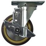 HTH-U125B プレートタイプキャスターΦ125ブレーキ付き TMEHジャパン