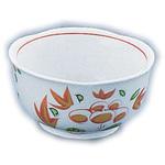 AZ4-45 イングレ赤絵小付 丸モ高木陶器