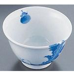 AZ14-3 染付かぶら絵 反千茶 丸モ高木陶器