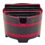 1-511-6 桶型ガリ入れ 黒木目天朱 (切込有) 若泉漆器