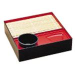 角座敷ザル 黒内朱 若泉漆器