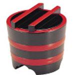 釜揚げ 黒帯朱 若泉漆器