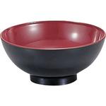 1-190-11 4．0寸椀 黒内朱 若泉漆器