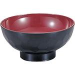 1-190-13 3．8寸亀甲椀 黒内朱 若泉漆器