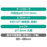 チェーン駆動テーパローラ単体 中荷重タイプ CNT4SB R900用 樹脂製スプロケット (ベアリング入り) オークラ輸送機