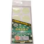 高輝度蓄光ポイントマーカーシール(白色系LED対応) まつうら工業