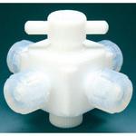 オールPTFE 四方バルブ 三商
