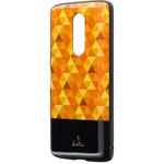 LP-19SX1HVDH Xperia 1 SO-03L/SOV40/SoftBank 耐衝撃ハイブリッドケース 「PALLET AIR Katie」 モザイクイエロー ストラップホール付 LEPLUS