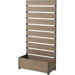 人工木 プランターフェンス 高さ150/180cm YAMAZEN(山善) メッシュ