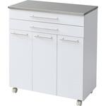 ステンレス天板 ダストボックス キャスター付き YAMAZEN(山善)