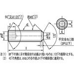 六角穴付止めねじ(ホーローセット) くぼみ先(鉄/亜鉛黒)(パック品) 大阪魂