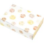 ルミアサービス箱 和み柄 茶 ヤマニパッケージ