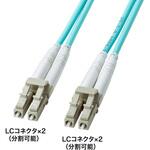 光ファイバケーブル OM3 補強メガネ型 サンワサプライ