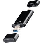 カードリーダー USB 10Gbps TypeC/TypeA UHS-II対応 サンワサプライ