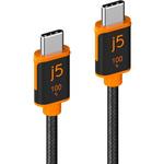 JUCX25L18 JUCX25L18 USB-C to C 充電/通信ケーブル PD100W 1.8m j5 create