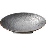 0406-6016 窯変孔雀とちり丸皿 カネ大白木屋