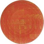 0407-6018 金彩市松丸皿 カネ大白木屋