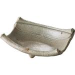 0444-0016 御深井舟型向付 カネ大白木屋