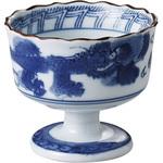 染付竜高台小付 カネ大白木屋