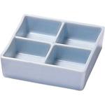 0419-0004 青白四ツ切角鉢 カネ大白木屋