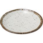 粉引ライン手びねり丸皿 カネ大白木屋