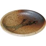 0304-5034 信楽織部括り手皿 カネ大白木屋