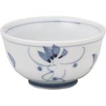 0409-1175 古染草花反千茶 カネ大白木屋