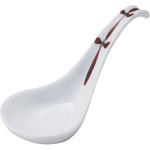 1212-0462 赤絵筋小花S型レンゲ カネ大白木屋