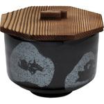 0456-0093 銀彩丸紋筒型飯器 カネ大白木屋