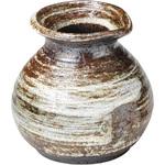 0203-6017 粉引刷毛そば徳利 カネ大白木屋