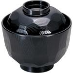 0056-0375 耐熱ニュー亀甲小吸椀黒 カネ大白木屋