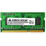 ノートPC向け 1600MHz(PC3-12800)対応 204pin DDR3 SDRAM SO DIMM グリーンハウス