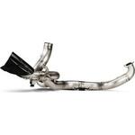 E-D12E4 オプショナルヘッダー (チタン) Ducati Multistrada 1200 (2010-2017) AKRAPOVIC (アクラポビッチ)