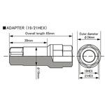 A-128 A-128 MONOLITH T1/06 M12用 アダプター 単品 KYO-EI