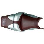 2073B シートカバー V MAX 1200 / YAMAHA PVC DARK CLARET.シルバー. シルバー レター BAGSTER (バグスター)