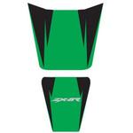 2141D シートカバー ZX6R 2001/KAWASAKI グリーン/ブラック/グレー レター BAGSTER (バグスター)