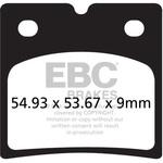 USA製 ダブルHシリーズ シンタリング ブレーキパッド リア右側用 EBC Brakes (イービーシーブレーキ)