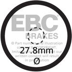 SFA621V PARKING BRAKE PAD -T-MAX 530 フロント左側用 EBC Brakes (イービーシーブレーキ)