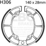 Plain モーターサイクル リプレイスメント ブレーキシューズ リア右側用 EBC Brakes (イービーシーブレーキ)
